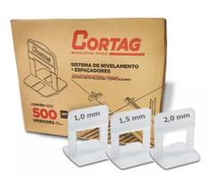 Kit 500 Espaçador Nivelador Cortag Piso Porcelanato Original