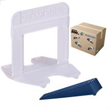 Kit 500 Espaçadores Flex Porcelanato E Para Piso 100 Cunhas