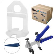 Kit 500 Espaçadores Para Piso 100 Cunhas Fit Alicate Aço