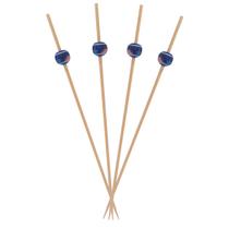 Kit 500 Espeto Azul Bolinha 12cm Festa Petisco Lanche