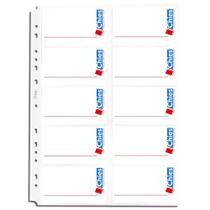 Kit 500 Folha Plástica Para Cartão Telefônico Capacidade Para Armazenar 10 Mil Cartões Kit 500 Folha Plástica Para Cartão Telefônico Capacidade Para Armazenar 10 Mil Cartões
