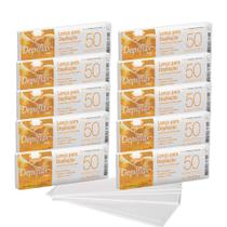 Kit 500 Lenços para Depilação Fibra Natural Depilação Depilflax
