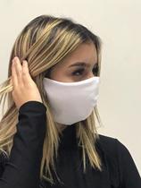 Kit 500 Máscaras Reutilizável Tecido Lavável Dupla Camada Branca