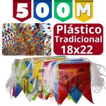 Kit 500 Metros Bandeirola 18x22 Festa Junina Bandeirinhas Plasticas Kit 500 Metros Bandeirola 18x22 Festa Junina Bandeirinhas Plasticas