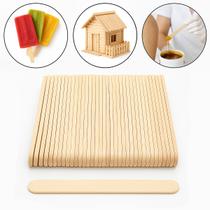 Kit 500 Palito De Picolé Madeira Multiuso Artesanato Multiuso Redondo
