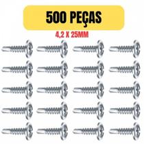 Kit 500 parafuso brocante flangeado philips 4,2x25mm 28981