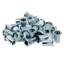 Kit 500 pçs rebite de rosca aço - c/plana - m06 - rebisul