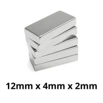 Kit 500 Peças Imã Neodímio Bloco Magnético N35 12 x 4 x 2 mm Super Forte Potente Kit 500 Peças Imã Neodímio Bloco Magnético N35 12 x 4 x 2 mm Super Forte Potente