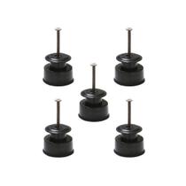 Kit 500 Roldanas Isoladas Preta C/prego 30mm Para Arames Eletrificados em Pead RD30 - Zebu 2895-9