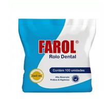 Kit 500 rolo dental de algodão farol