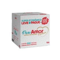Kit 500 Toalha / Lenços Umedecidos Premium Puro Amor Pack
