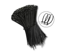 Kit 500 Un. Abraçadeira De Nylon Preto Kit 500 Un. Abraçadeira De Nylon Preto