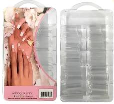 Kit 500 Unhas Para Alongamento Acrigel Tips Transparente