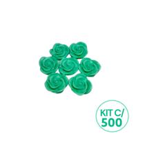Kit 500 Unidades Mini Sabonete Artesanal Rosa Flor 2,5 cm - D&C