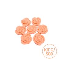 Kit 500 Unidades Mini Sabonete Artesanal Rosa Flor 2,5 cm