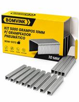 Kit 5000 Grampos 10mm Grampeador Bateria Eletrico Pneumatico
