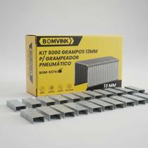 Kit 5000 Grampos 13mm Grampeador Pneumatico Bateria Eletrico