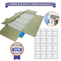 Kit 5000 Pinos Tag Pin 40mm + 1000 Etiquetas Cartão, Preços