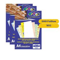 Kit 500fls Papel Opaline A4 180G Branco A4 - Off Paper