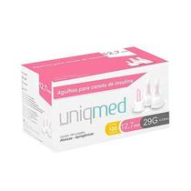 Kit 500un agulha caneta insulina 12,7mm 29g uniqmed