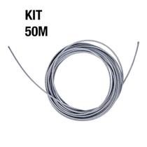 Kit 50m Cabo de Aço Revestido Pvc 1,6mm X 2,0mm 1/16x5/64 - Vonder Kit 50m Cabo de Aço Revestido Pvc 1,6mm X 2,0mm 1/16x5/64 - Vonder