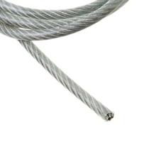 Kit 50m Cabo de Aço Revestido Pvc 2,4mm X 3,0mm (3/32 X 1/8) - Vonder