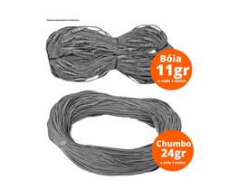 Kit 50m Tralha boia 11gr + Tralha Chumbo 24gr King Redinha