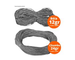 Kit 50m Tralha boia 12gr + Tralha Chumbo 24gr King Redinha