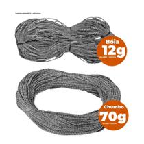 Kit 50m Tralha boia 12gr + Tralha Chumbo 70gr King Redinha