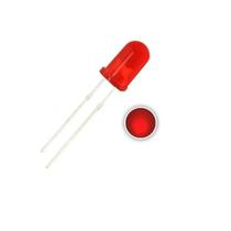 Kit 50pçs - Diodo Led 5mm Vermelho Difuso (longo)