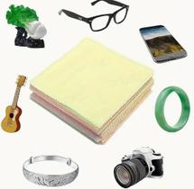 Kit 50pcs Panos de Limpeza de Microfibra para Óculos, Lentes de Câmera Telas de Smartphones