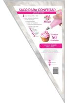 Kit 50u Manga De Confeiteiro Descartável Resistente Gigante