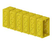 Kit 50un Caixa 4X2 Tigre Amarela