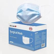 Kit 50Un Máscara Descartável Byd Proteção Tripla Clip Nasal Kit 50Un Máscara Descartável Byd Proteção Tripla Clip Nasal