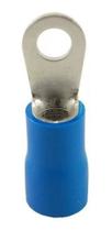 Kit 50un Terminal Olhal Anel 16mm Azul M6 Argola P. Isolado Kit 50un Terminal Olhal Anel 16mm Azul M6 Argola P. Isolado
