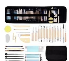 Kit 52 Pecas De Ferramentas Escultura Em Cerâmica De Argila Kit 52 Pecas De Ferramentas Escultura Em Cerâmica De Argila