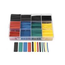 Kit 530 Tubos Termo Retrátil Isolar Fios Cabos Com Maleta