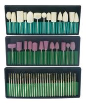 Kit 54 Brocas Lixa Lixadeira Elétrica Unhas Kit 54 Brocas Lixa Lixadeira Elétrica Unhas