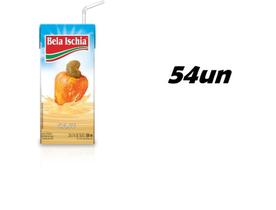 Kit 54 Caixinhas De Suco Pronto Caju Bela Ischia 200ml