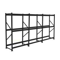 Kit 5,40 metros de mini porta pallet 250kg preto 2,00x1,80 Kit 5,40 metros de mini porta pallet 250kg preto 2,00x1,80