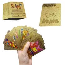 Kit 55 Cartas Pokemon Douradas V Gx Ex Douradas Gold