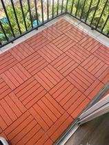 Kit 55 Decks Madeira Plástico Encaixe Modular Piscina Sacada 30x30