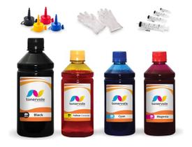 Kit 550ml de Tinta Compatível Para Epson L6490 L6580 524 Kit 550ml de Tinta Compatível Para Epson L6490 L6580 524