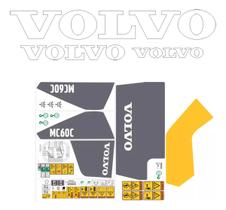 Kit 56 Adesivos Compatível Volvo MC6C Vinil UV