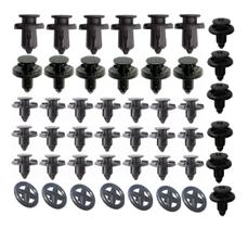 kit 56 presilhas parabarro parachoque nissan sentra versa tiida