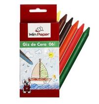 Kit 5cxs Giz De Cera 6 Cores Pequeno Desenho Trabalho Escolar Pintar Kit 5cxs Giz De Cera 6 Cores Pequeno Desenho Trabalho Escolar Pintar