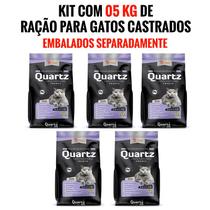 Kit 5kg Ração Para Gato Castrado Premium Especial Quartz
