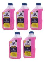 Kit 5l Aditivo Radiador Orgânico Rosa Pronto P/ Uso Hi Tech