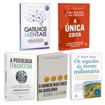 Kit 5livros, Gatilhos Mentais, Psicologia Financeira, Homem Mais Rico da Babilônia, Segredos da Mente Milionária, A Única Coisa - DVS, HarperCollins, Sextante
