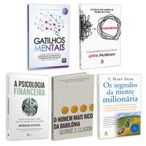 Kit 5livros Gatilhos Mentais, Psicologia Financeira, Homem Mais Rico da Babilônia,Segredos da Mente Milionária, Essencialismo, A Disciplinada